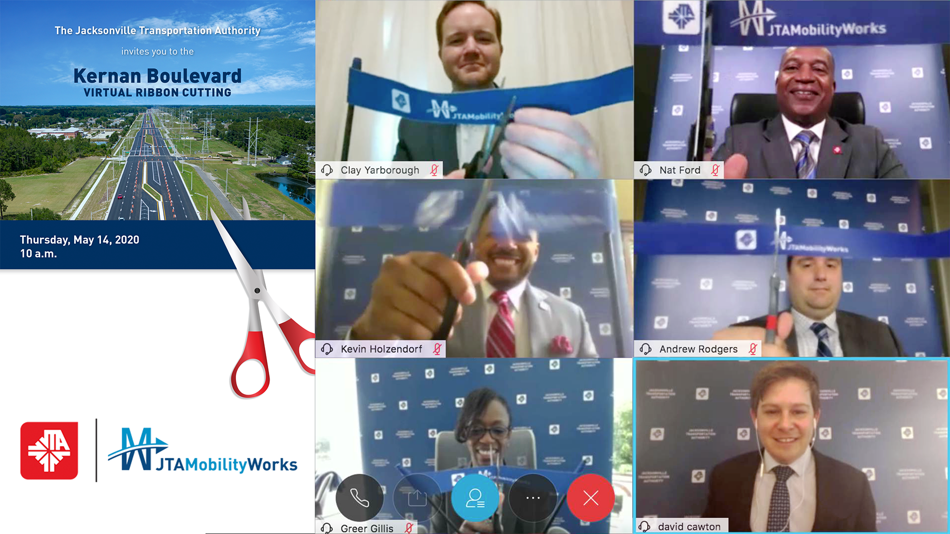 The JTA celebrates Kernan Boulevard project completion with Virtual Ribbon Cutting