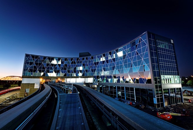 Jacksonville Regional Transportation Center at Night