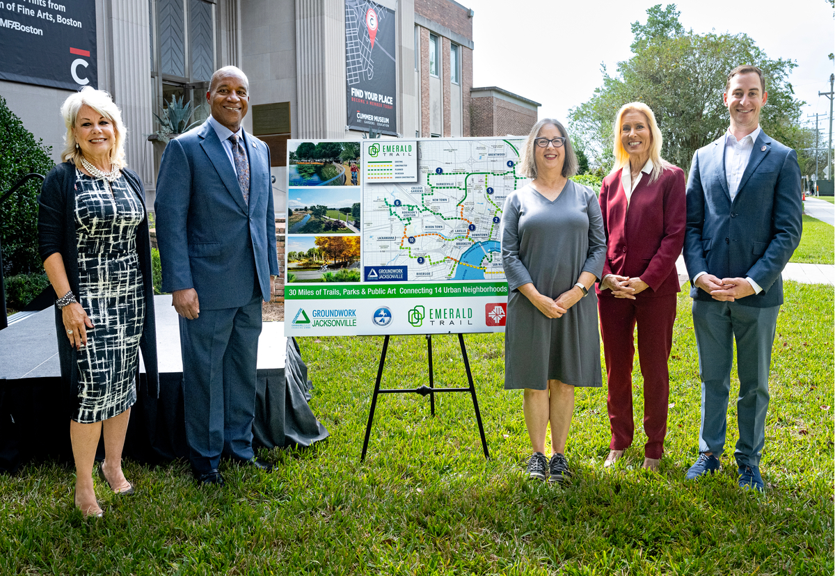 Groundwork Jacksonville and JTA MOU Outlines Future Development of the Emerald Trail Agreement Sets Stage for Collaboration and Grant Funding Opportunities 