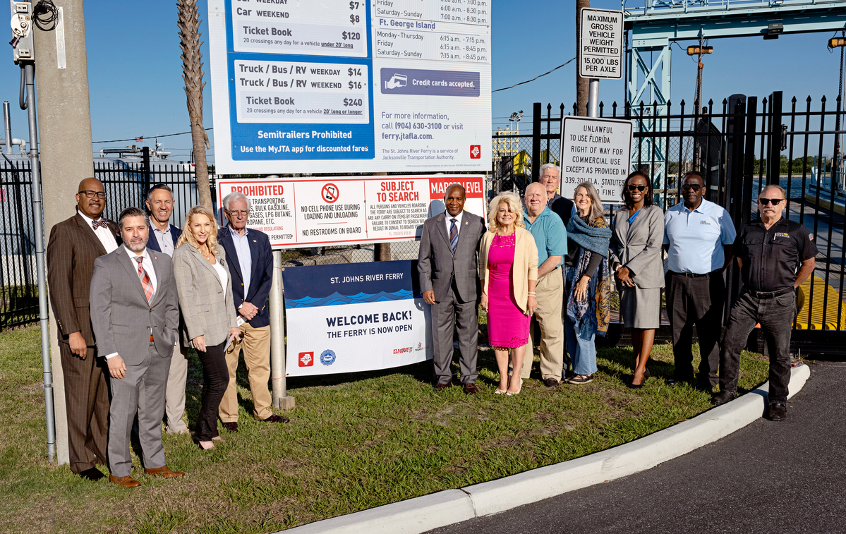 St. Johns River Ferry Returns to Service Following Routine Maintenance 