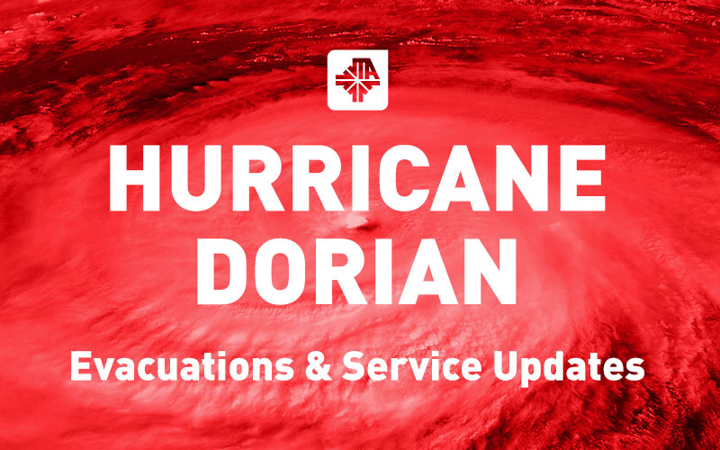 Hurricane Dorian Advisory – Transit Services Resume Sept. 5
