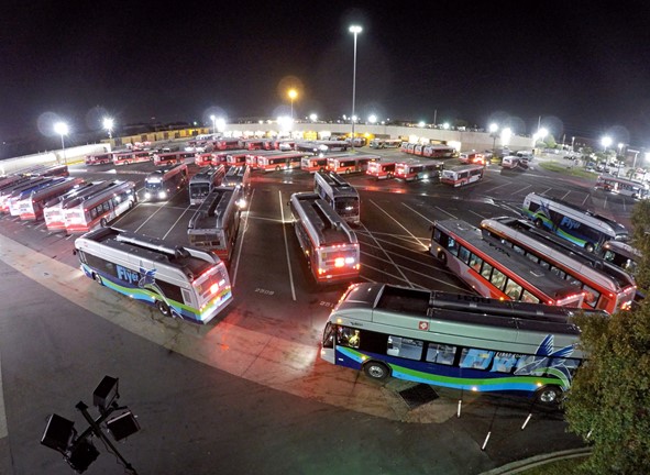 Bus Station at Night