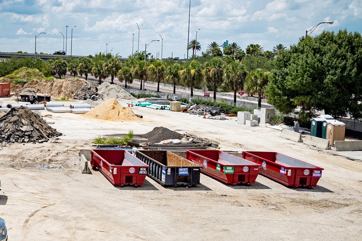 Dumpsters at Construction Site